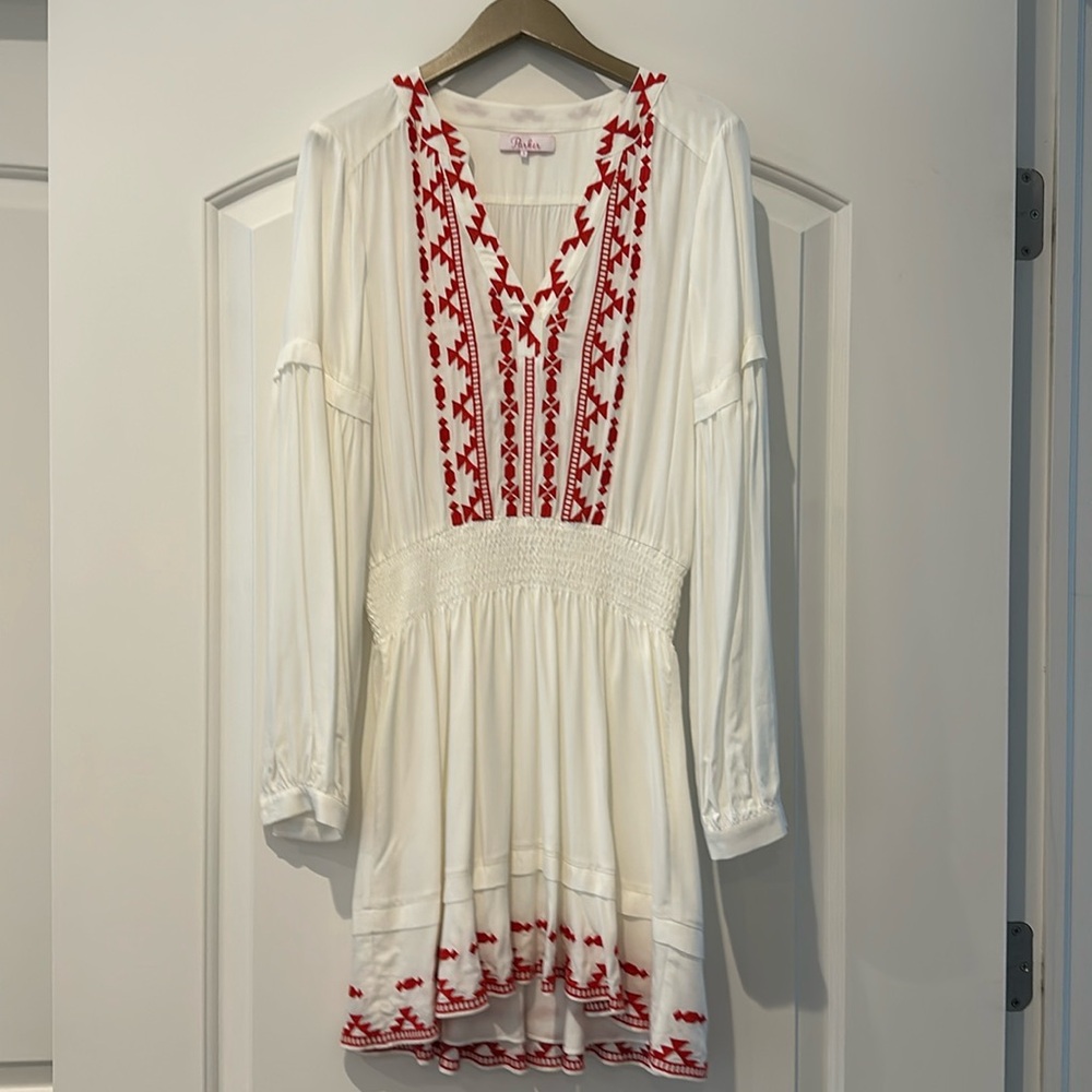 Red and white dress by Parker